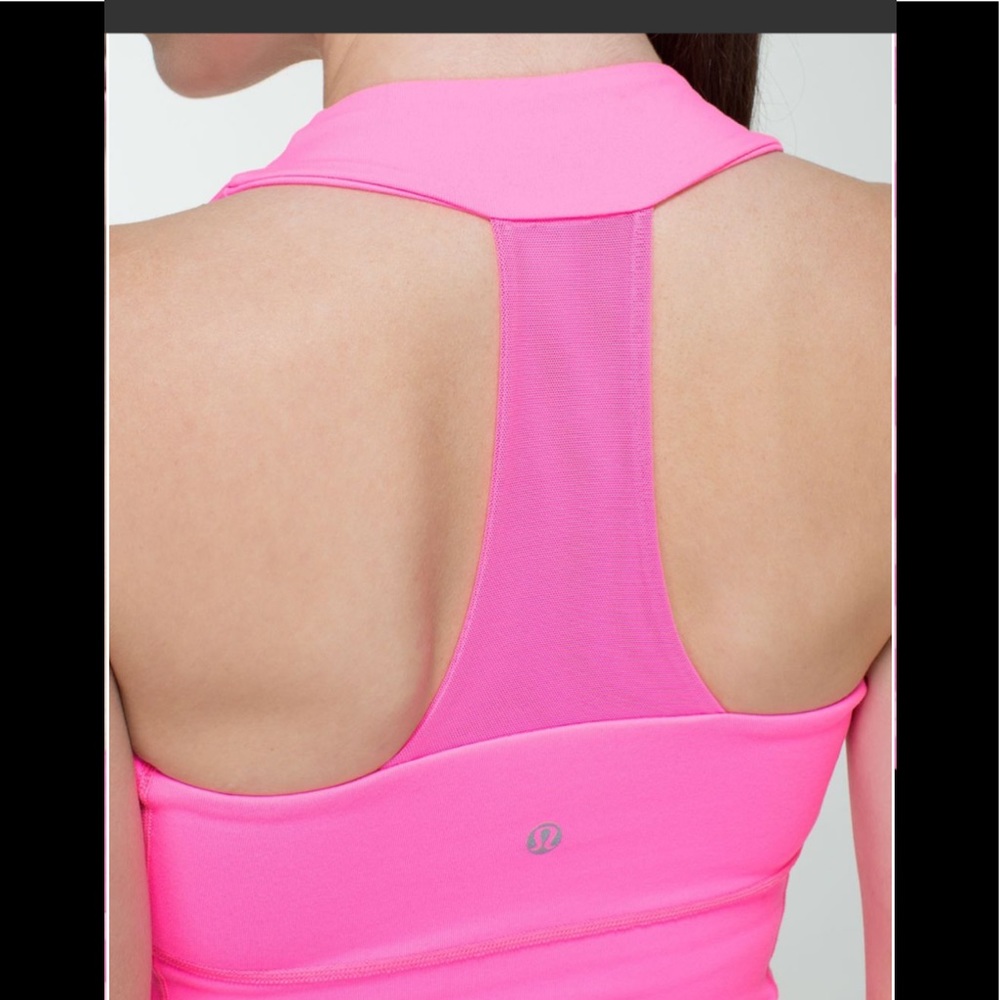 💗Lululemon Scoop Me Up Tank-Pink Zing Apex Stripe - Picture 4 of 9
